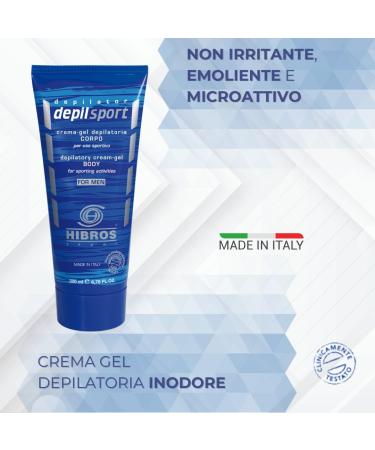 HIBROS Cr me d pilatoire pour hommes douche peau sensible pilation jambes bras poitrine dos gel d licat professionnel indolore sport cyclisme limination des poils durs ind sirables 200 ml - Buy Online on GoSupps.com
