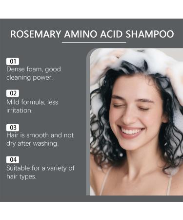 Refreshing shampoo for smooth and shiny hair nourishing and deeply moisturizing rosemary shampoo for hair growth controls oil (1 piece) - Buy Online on GoSupps.com
