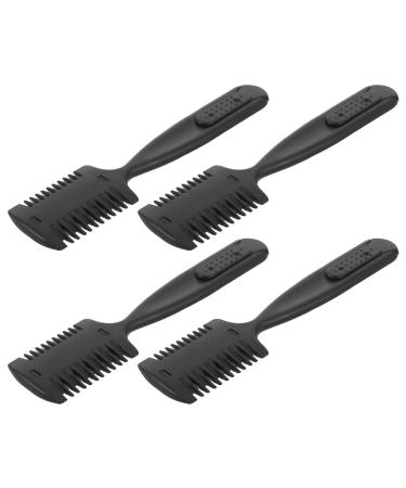 HAPINARY 4 Piece Set Multifunctional Hair Combs Shaving Combs Trimmer Combs Styling Combs Texturizing Hair Combs Thinning Combs Shaving Combs for Thick Hair Professional