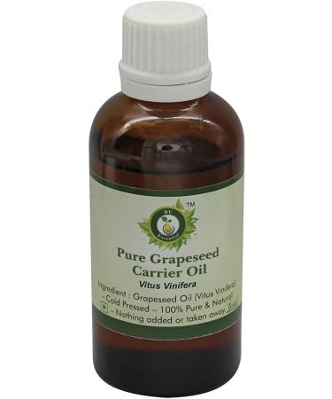 R V Essential Pure Grapeseed Carrier Oil 10ml (0.338oz)- Vitus Vinifera (100% Pure and Natural Cold Pressed) 0.34 Fl Oz (Pack of 1) - Buy Online on GoSupps.com