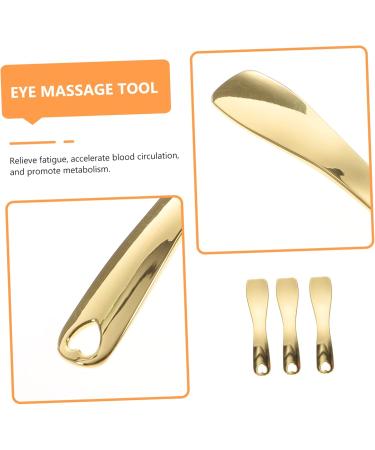 FRCOLOR 3pcs Gold Makeup Bottle Spatula Set | Metal Cosmetic Spoons for Eye Cream & Lotion | Skin Care Applicator Tools - Buy Online on GoSupps.com