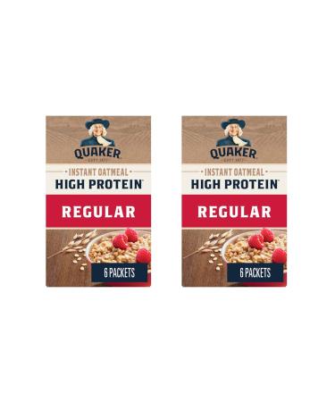 Instant Oatmeal High Protein Bundle. Includes (2) Boxes of Instant Oatmeal High Protein Regular Flavour (6 packets per box x 28g each) with BIG MAPLE Trivia Cards to Enjoy with your Breakfast or Snack. Whole Grain Canadian Oats