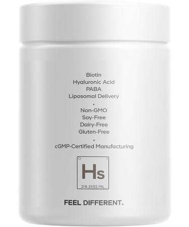 Codeage Hair Skin Nails Vitamins Platinum - KeraGEN-IV Keratin Dermaval - Hair Fall Skin Elasticity & Moisture Support - Biotin 5000 Collagen Vitamin C Coffeeberry PABA Supplement - 60 Capsules - Buy Online on GoSupps.com