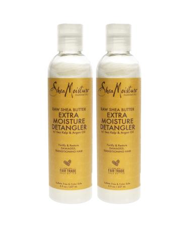 Shea Moisture Raw Shea Butter Extra-moisture Detangler Pack Of 2 8 Oz