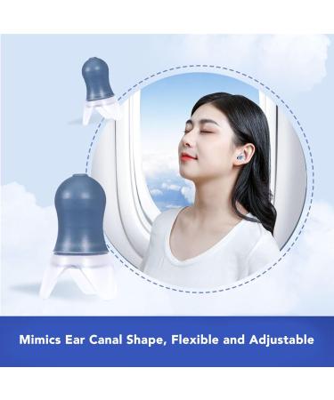 DAUZ Airplane Earplugs - Hypoallergenic Pressure Relief 4pcs for Travel & Hiking 1 Count - Buy Online on GoSupps.com