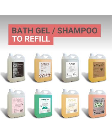  GPQ GPQ - 2-in-1 Rose Petal Gel/Shampoo | 2 x 5L Containers | 90% Natural Origin | Hotel Amenities | With After- - Buy Online on GoSupps.com