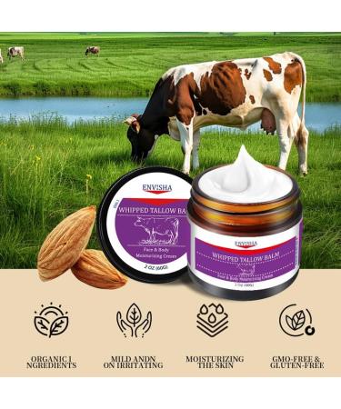 Hydrating Tallow Cream for Face and Body Nourishing & Moisturizing Skin Natural Tallow Balm Tallow Moisturizing Balm for Sensitive Skin 2 oz - Buy Online on GoSupps.com