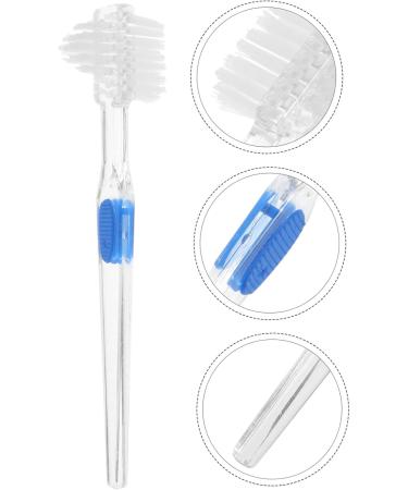 Healeved 15 STK Double-Sided Toothbrush for Dentures - Effective Care Cleaning Brush for False Teeth & Prosthesis - Buy Online on GoSupps.com