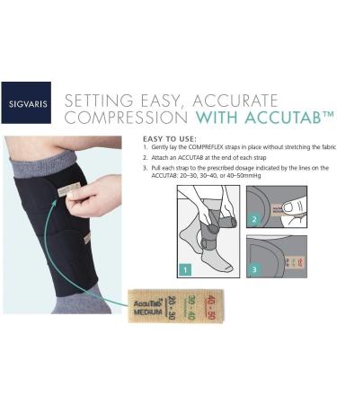 30-40 mmHg SIGVARIS Compreflex Below Knee Compression Socks with Boot Low Stretch XL Regular Black for Optimal Support - Buy Online on GoSupps.com