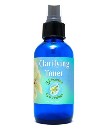 Clarifying Toner- 4 oz Cobalt Glass- Clarificar Secreto Toner de Hidrosol de guardi n de Cuidado de la Piel