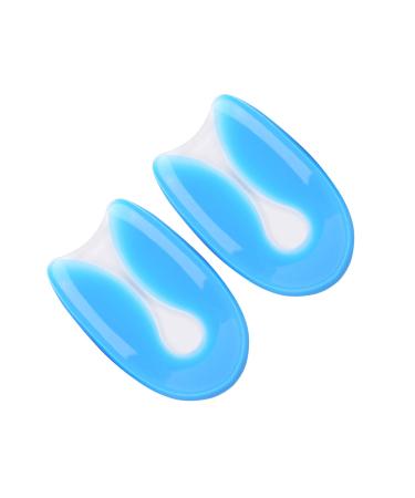 Silicone Gel Heel Cups Heel Pads for Plantar Fasciitis Heel Spurs & Heel Pain Foot Care Medium (Pack of 2)