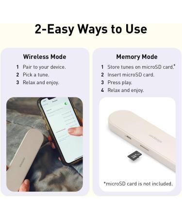 Buy Sleeper Speaker Bone Conduction Pillow Speaker - Wireless Under-Pillow Sound Bar for Relaxation & Sleep - Buy Online on GoSupps.com