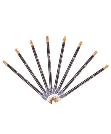 8pcs pencil sharpener eyebrow pencil haozhuang eyebrow pencil Eyebrow Pencils Makeup Accessories 1 count (Pack of 1) Black