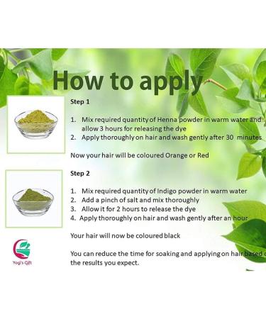 Yogi's Gift Organic Indigo Powder for Hair dye | Ideal for Black and Dark Hair | Indigofera Tinctoria | Black Henna | 100 g (3.5 Oz) | Organic Natural Hair color Indigo 100g - Buy Online on GoSupps.com