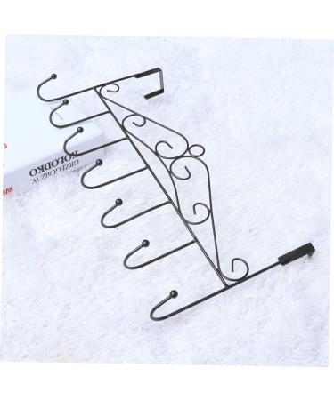 Alipis 7 Coat Hangers Hat Hanger Over Door Towel Bar Cloth Hanging Holder Over Door Hanger No Trace Hook medium Black - Buy Online on GoSupps.com