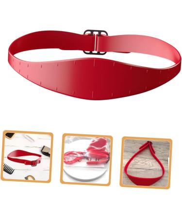 Ipetboom Haircut Shaving Template Hair Cutting Fade Guide Adjustable Hair Cutting Guide Hair Fade Guide for Men Adjustable Haircut Guide Red Neckline Silica Gel Headband Man - Buy Online on GoSupps.com