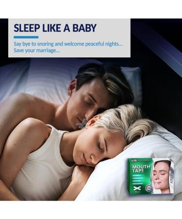 WUBRY Mouth Tape for Sleeping - 90 Pcs Sleep Strips for Snoring & Nasal Breathing - Improved Nighttime Sleep - X Type - Buy Online on GoSupps.com