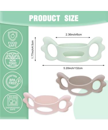 Ingjia Silicone Baby Bottle Handles - 3 Pack | Wide Neck Grip for Small Hands | Comfortable & Durable - Buy Online on GoSupps.com