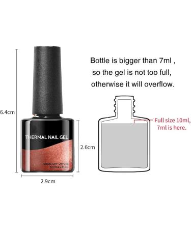 Colour Changing Gel Nail Polish Autumn Gel Nail Polish UV Brown Gel Nail Polish Autumn Colours Thermal Mood Changing Temperature Change UV LED Soak Off Nail Art Manicure Pedicure (012) - Buy Online on GoSupps.com
