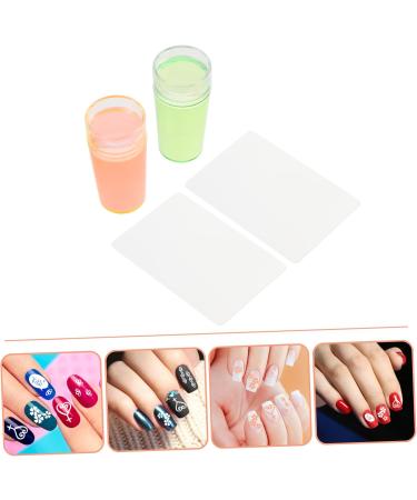 Ipetboom 2sets Nail Stamp Set Nail Diy Accessory Clear Stamping Jelly Beauty Tools Nail Art Printing Accessory Nail Tools Nail Kits Nail Stamper Scrapping Board Nail Set Silica Gel Manicure 3x3cm As Shown 1 - Buy Online on GoSupps.com