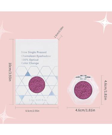 Adriana Nicole Cosmetics Eyeshadow Single Shadows Ethereal Single Color-Shifting Eyeshadow Eyeshadow With Exquisite Glitters Double Chrome Eye Shadow (07#) - Buy Online on GoSupps.com