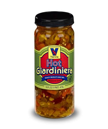 Vienna Hot Giardiniera 16oz - Buy Online on GoSupps.com