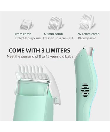 Automatic Baby Hair Trimmer - USB Rechargeable IPX7 Waterproof Ceramic Clipper for Effortless Hair Care & Styling - Buy Online on GoSupps.com
