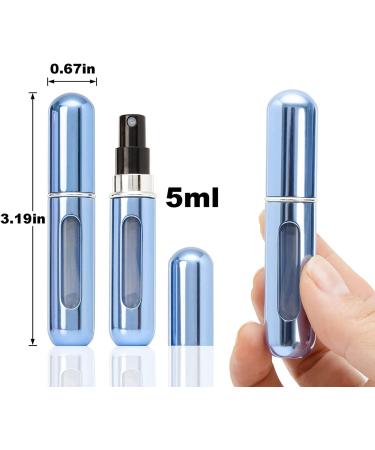 4PCS Refillable Perfume Atomizer Bottle Set - Portable Travel Mini Spray Bottles for Cologne Dispenser - Empty Perfume Spray Bottle with Bag - Buy Online on GoSupps.com