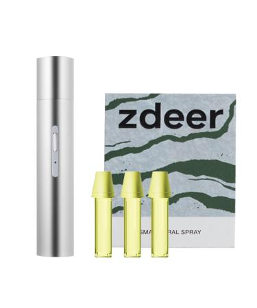 ZDEER Fresh Smart Electric Oral Spray for Oral Care Probiotic Breath Spray Freshener for Bad Breath with 3 Refill Flavors Portable Rechargeable Travel Size Mouth Spray for Adults & Daily Use