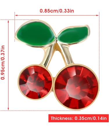 20-Piece 3D Cherry Nail Charms: Red Kawaii Rhinestones for Nail Art DIY - Crystal Jewels for Girls' Nails, Phone, Clothes, Shoes, Bags - Decorative Craft - Buy Online on GoSupps.com