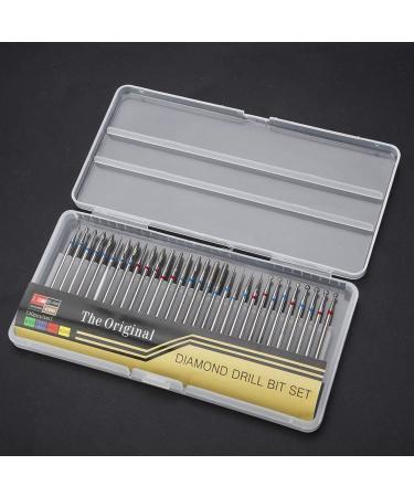 30 Pcs/Set Nail Drill Bits Electric Rotary Diamond Nail File Drill Bits For Manicure Pedicure Diy Nail Art and Cuticle Clean Grinding Polishing Peeling Drill Carving Radian Tools - Buy Online on GoSupps.com