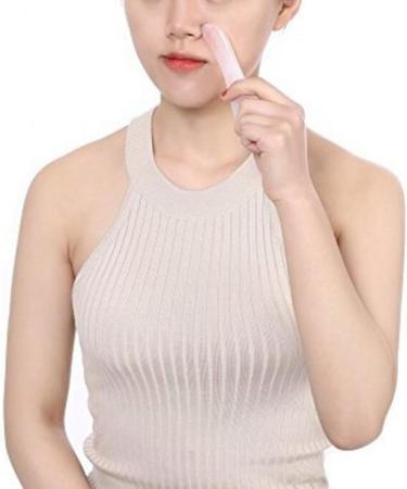 Shop Feng Shui Pink Rose Quartz Gua Sha Board - Premium Handmade Healing Stone for Therapeutic Relief & Skin Renewal | International Shipping Available - Buy Online on GoSupps.com