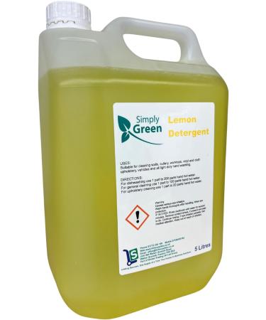 2 x 5 Litre Lemon Detergent for Walls Cutlery and Worktops Simply Green - Buy Online on GoSupps.com