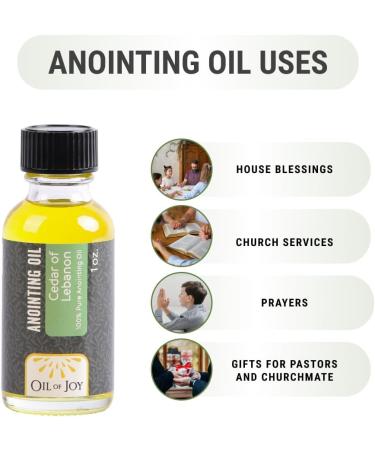 Anointing Oil - Cedar of Lebanon - Used During Prayer & Church- 1Oz Anointing Oil for Prayers Oil of Joy - Buy Online on GoSupps.com