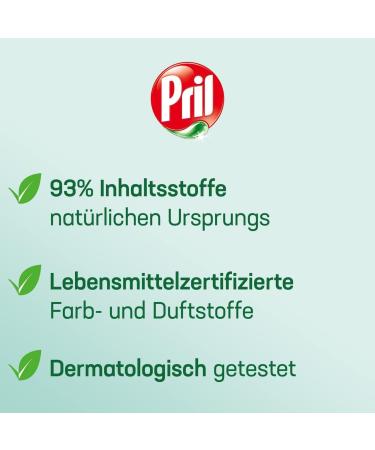 Buy Pril Fragrance-Free Dishwashing Detergent (3 x 420 ml) - Powerful Fat Removal Sensitive Formula Eco-Friendly Refillable Bags - Buy Online on GoSupps.com