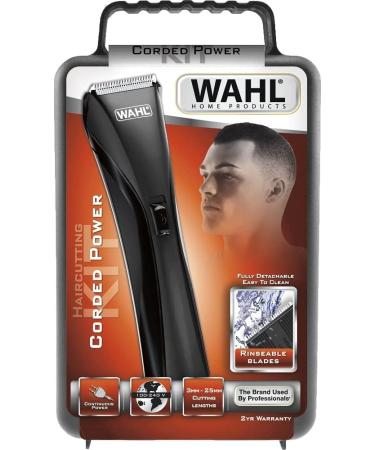 Wahl Hair & Beard Corded Clipper - Men's Hair Cutting Kit & Beard Trimmer - Premium Quality Black Clipper for Home Use - Buy Online on GoSupps.com