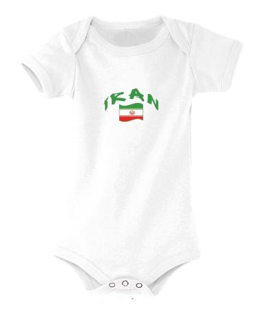 Supportershop Unisex Kids Iran Iran 6-12 Months White