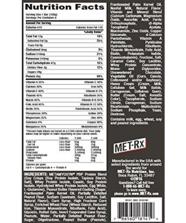 MET-Rx Big 100 Colossal Peanut Butter Pretzel 4ct Value Pack - Buy Online on GoSupps.com