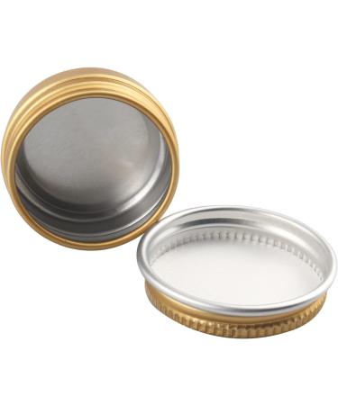 empty jars with lids cosmetic jar B0CL9KV58748 PC 10ml Blue Empty Round Aluminium Tins with Screw Lids Storage Jars Cosmetics Containers Pots with 6 Spatula (Color : Gold Size : 15ml) (Color : Gold - Buy Online on GoSupps.com