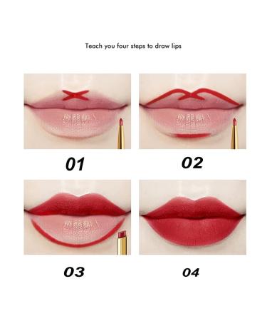 2-in-1 Waterproof Lipstick & Lip Liner Combo - 12 Colors | Long-Lasting Matte Lipstick & Liner Set for Women - Buy Online on GoSupps.com