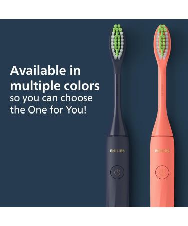 Philips One Electric Toothbrush by Sonicare HY1100/54 - Micro Vibrations Soft Bristles 3-Month Battery Life 2-Minute Timer Quadpacer - Best for Whitening & Polishing Teeth - Buy Online on GoSupps.com
