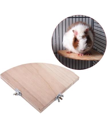 Fdit Platform Wood Bird Cage Perch Stand for Parrot Hamster Small Pets - 13x13cm - Buy Online on GoSupps.com