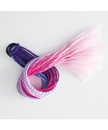 Colorful Clip-In Hair Extensions - 2 Pieces of Synthetic Hair Parts for Parties & Daily Styles - Buy Online on GoSupps.com