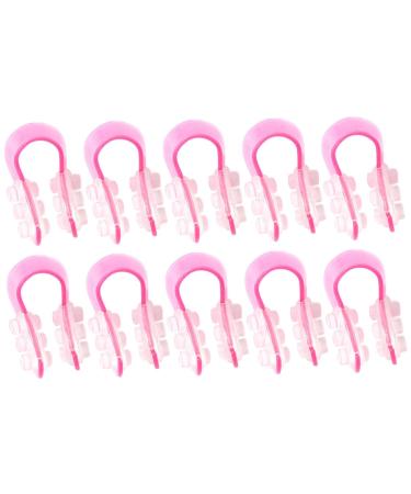 CHILDWEET 10 Pinces de Remodelage du Nez en Silicone Souple Lot de 10 Clips pour Affiner et Relever le Nez Pince-Nez Ergonomique pour Modelage Quotidien et Correction Graduelle de la