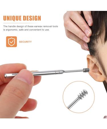 FOMIYES 7 Sets Ear Spoon Set - 8 Stainless Steel Ear Wax Removers | Multipurpose Ear Cleaning Tools Durable & Portable Ear Picks for Effective Hygiene - Buy Online on GoSupps.com