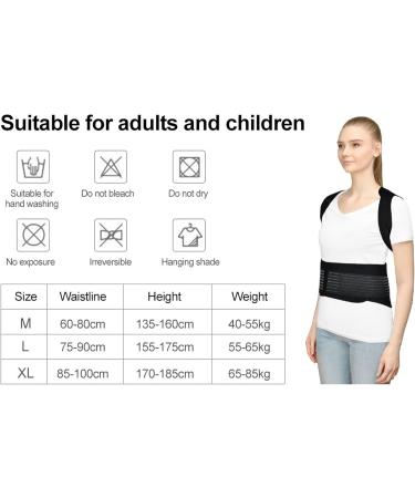 Full Back Support Tourmaline Posture Correction Belt Self Heating Band Lumbar Brace Corset Corrector Waist Belt Pain Relief Vest for Men/Women Back Brace (Size : L/Large) (XL/X) (L/Large) - Buy Online on GoSupps.com