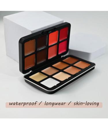 16 Colors Blush Contour Highlighter Palette with Brush | Shimmer & Matte Face Makeup for Sculpting | A-140 International Shipping - Buy Online on GoSupps.com