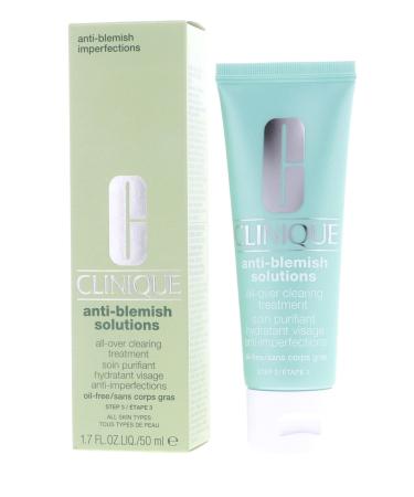 Clinique Acne Solutions All Over Clearing Facial Treatment Oil-Free 1.7 Ounce