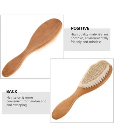 Kisangel Comb Cap Massaging Toddler Hair Brush - Natural Bristles, Wooden Massager for Kids - Perfect Gift for Baby Registry - Buy Online on GoSupps.com