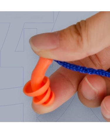 5 Pairs Reusable Silicone Earplugs with String - Noise Cancelling Ear Plugs for Sleep & Hearing Protection - International Shipping - Buy Online on GoSupps.com